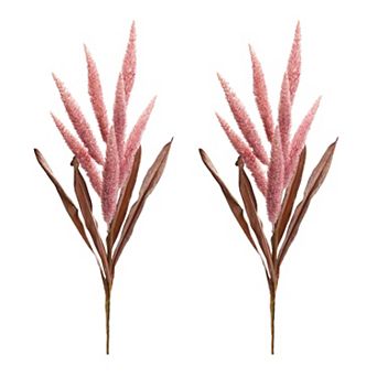 Set of 2 Foxtail Stems for Living Room, Entryway, and Decorative Displays
