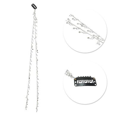 21.26" Sequins Braided Hair Chain for Women 1 Pc