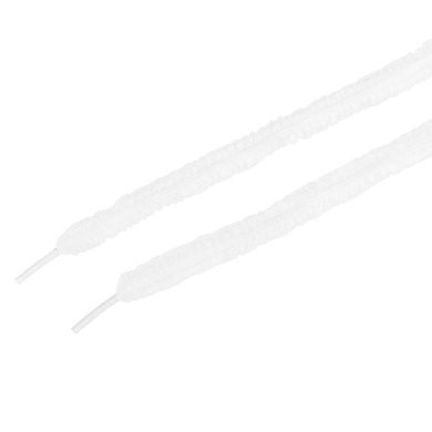 Lace Ruffled Shoelaces Ribbon Semi Sheer for Sneakers 2 Pairs 55.1"
