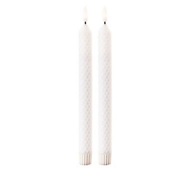 Battery Powered Flameless Taper Candles Set with Remote, Flickering LED Light for Home Table