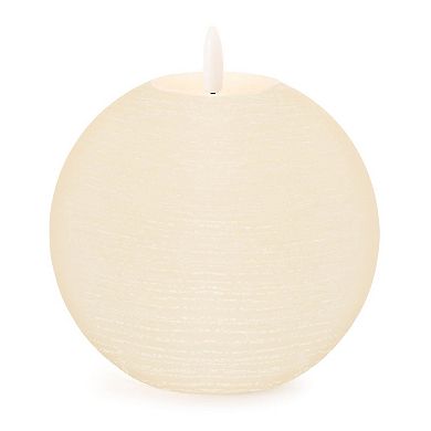 Flameless LED Round Candle Set of 2, Remote Controlled for Mantel, Table, or Holiday Decor