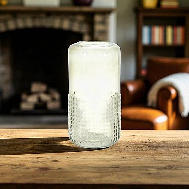 Glass Candle Holder for Table, Mantel, Living Room, or Bedroom