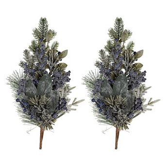 Set of 2 Pine Sprays for Wreaths, Garlands, Holiday and Christmas Home Decor