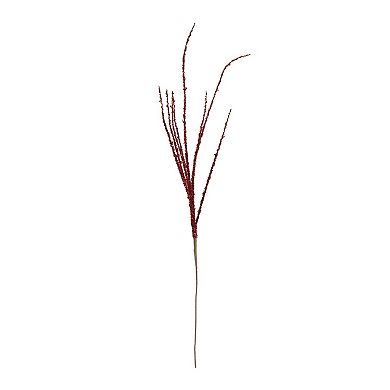Set of 6 Glittered Branches for Vases, Centerpieces, Holiday and Christmas Decor