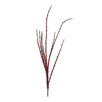 Set of 6 Glittered Branches for Vases, Centerpieces, Holiday and Christmas Decor