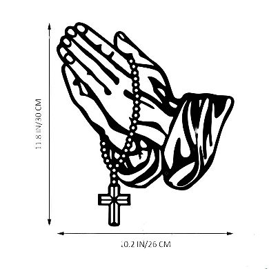 Faith-Inspired Gothic Metal Wall Sculpture for Home or Housewarming Gift