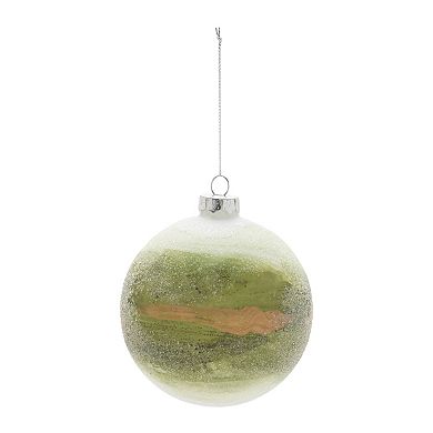 Glass Christmas Ball Ornaments Set of 6 Holiday Tree Decorations