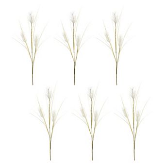 Set of 6 Rabbit Tail Sprays for Living Room, Entryway, and Decorative Displays