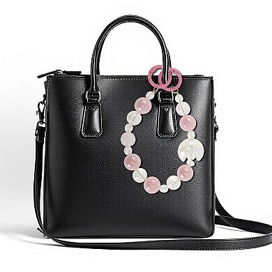 Moon Phone Charm Light Pink Clear 1 Pc