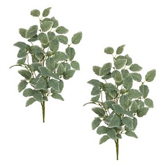 Set of 2 Variegated Foliage Sprays for Tablescapes, Mantels, Entryways, and Everyday Home Decor