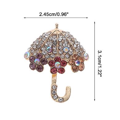 0.96"x1.22" Umbrella Phone Case Decoration 1 Pc Rose Gold Tone NO SIZE