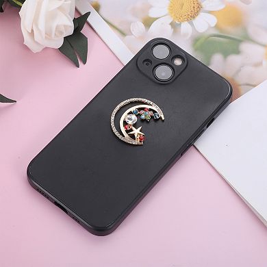 Moon Phone Case Decoration Gold Tone 1 Pc