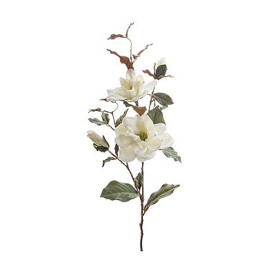 Set of 2 Magnolia Sprays for Vases, Wall Baskets, and Home Decor