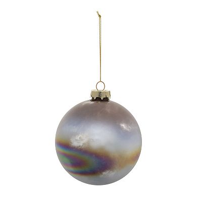 Glass Ball Christmas Ornaments Set, 12pc Iridescent Hanging Tree Decorations