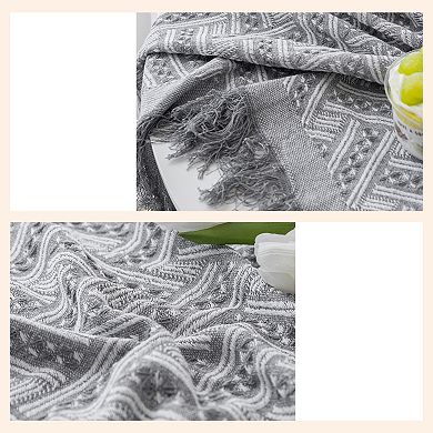 Tablecloths with Tassel, Table Cover for Indoor and Outdoor 51.18"x47.24"
