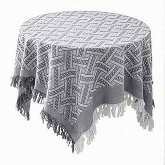 Tablecloths with Tassel, Table Cover for Indoor and Outdoor 51.18"x47.24"