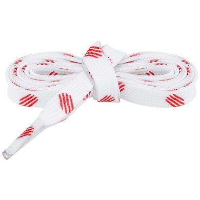 Flat Shoe Laces Scratch Pattern Colored Print Sneakers Shoelaces for Sneakers 1 Pair 55.1"