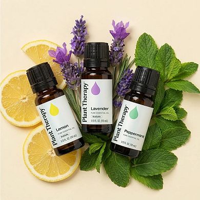 Plant Therapy Lemon, Lavender and Peppermint Essential Oil Set