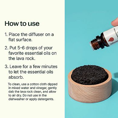 Plant Therapy Passive Lava Rock Essential Oil Diffuser