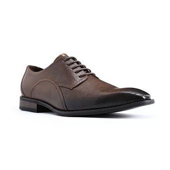 Men's Oxford Dress Shoes - Pointed Toe Lizard Embossed Classic Business Formal Shoes