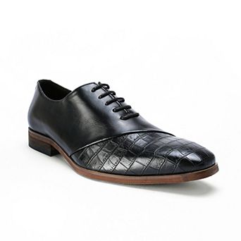 Men's Crocodile Print Oxford Business Shoes Pointed Toe Dress Shoes
