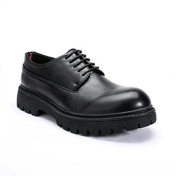 Men's Derby Shoes - Round Toe Lace-Up Classic Business Casual Shoes