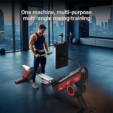 HARISON Commercial Rowing Machine, Heavy-Duty Steel Frame, 337 lbs Capacity (HRK-W3820Track)