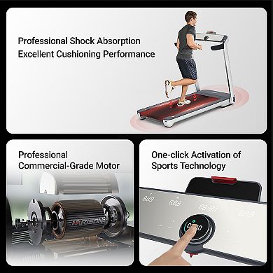 HARISON Commercial Treadmill 3.0 HP AC Motor, 12 Programs, Foldable, Low-Noise (HRK-T200)