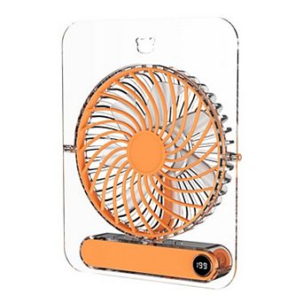 Portable Foldable USB Desk Fan, 4-Speed, Wall-Mountable for Home Office