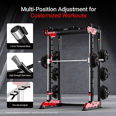HARISON Multifunction Power Squat Rack for Full-Body Strength Training (HRK-G30815)