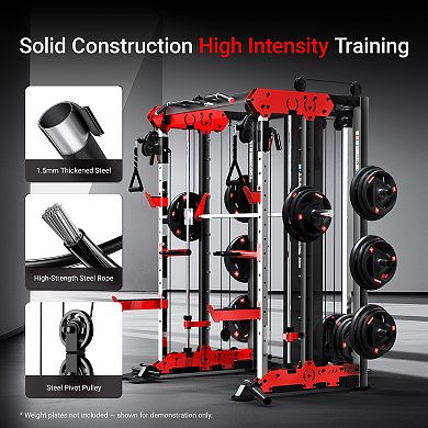 HARISON All-in-One Power Rack with Chin-Up & Rowing Fitness System (HRK-G30816)
