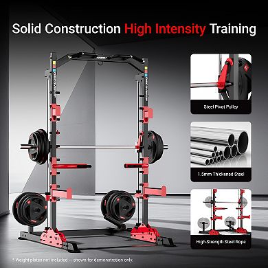 HARISON Multifunction Squat Rack Power Cage for Home Gym with Pull-Up Bar(HRK-G30814)