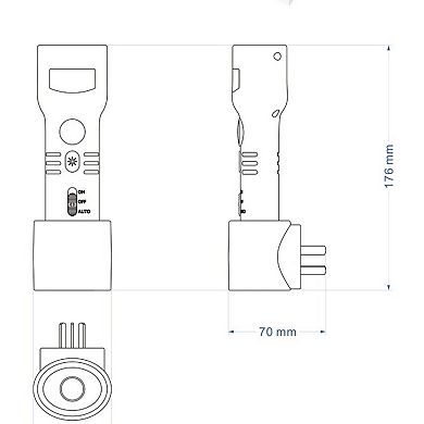 Inductive Night Light, Rechargeable Motion Sensor Lamp for Bedroom Bathroom, Indoor Night Lighting