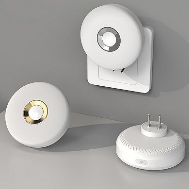 Plug-in Motion Sensor LED Night Light, 3 Color Temperatures Soft Lamp for Bedroom Hallway