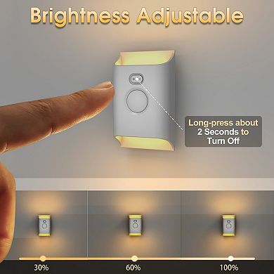 Motion Sensor Night Light, Adjustable Brightness Plug-in Wall Lamp, Auto On/Off for Bedroom,Stairway