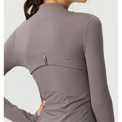 Spring Jacket - Slim Fit Athletic Zip-Up, Yoga Workout Top, Soft Stretch for Women