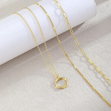 Gold Necklace for Women 14k Gold Chain Necklaces,Dainty Layered Necklaces Simple Stackable