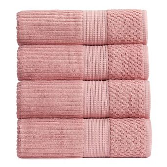 Springtree Home 100% Cotton Ribbed Bath Towel Set Krista Collection