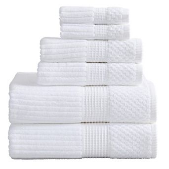 Springtree Home 100% Cotton Ribbed Bath Towel Set Krista Collection