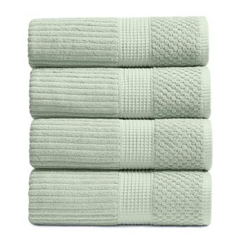Springtree Home 100% Cotton Ribbed Bath Towel Set Krista Collection