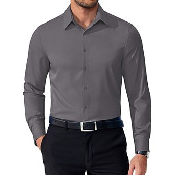 COOFANDY Mens Dress Shirts Long Sleeve Button Down Shirts Regular Fit Business Casual Shirts