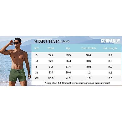 COOFANDY Swim Trunks for Men Swim Brief Square Leg Swimsuit Swimming Short Bathing Suit