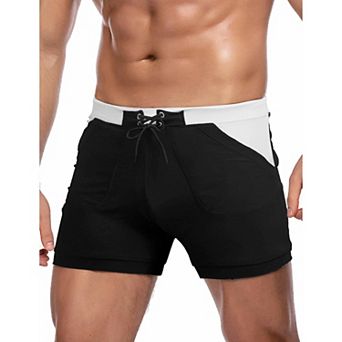 COOFANDY Swim Trunks for Men Swim Brief Square Leg Swimsuit Swimming Short Bathing Suit