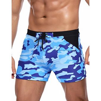 COOFANDY Swim Trunks for Men Swim Brief Square Leg Swimsuit Swimming Short Bathing Suit