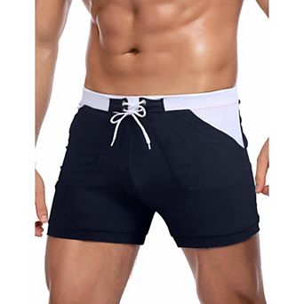 COOFANDY Swim Trunks for Men Swim Brief Square Leg Swimsuit Swimming Short Bathing Suit
