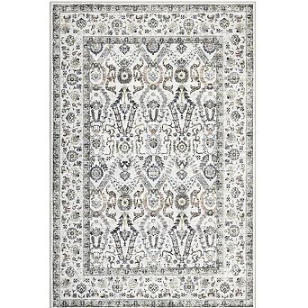 Persian Boho Vintage Washable Large Area Rug - Ultra Thin Foldable Low Pile Rug