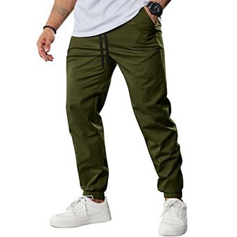 COOFANDY Mens Hiking Outdoor Track Sweatpants Cotton Casual Cargo Joggers Pants with Pockets