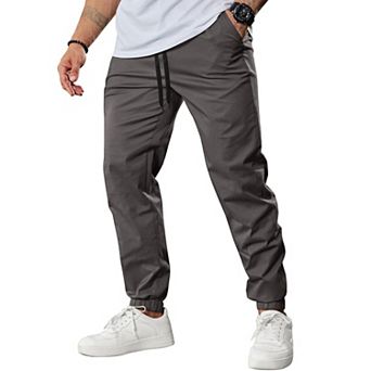COOFANDY Mens Hiking Outdoor Track Sweatpants Cotton Casual Cargo Joggers Pants with Pockets