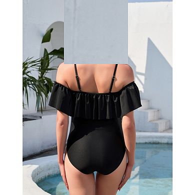 Women's Maternity One Piece Swimsuit Vintage Retro Bathing Suits