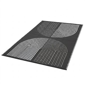 Outdoor Rug Waterproof Plastic Straw Rug for Patio, UV Resistant Reversible Floor Carpet